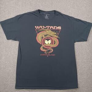 Wu-Tang Clan Shirt Mens Large Black Dragon Graphic Staten Island Hip Hop Tee